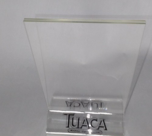 Portacarteles 12 Tuaca 4"" x 6"" menú publicitario marco mesa de carga superior tienda acrílico transparente - Imagen 4 de 5