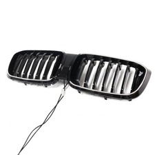 LED K�hlergrill Schwarz Glanz passend f�r BMW X3 G01 X4 G02 2018-2021