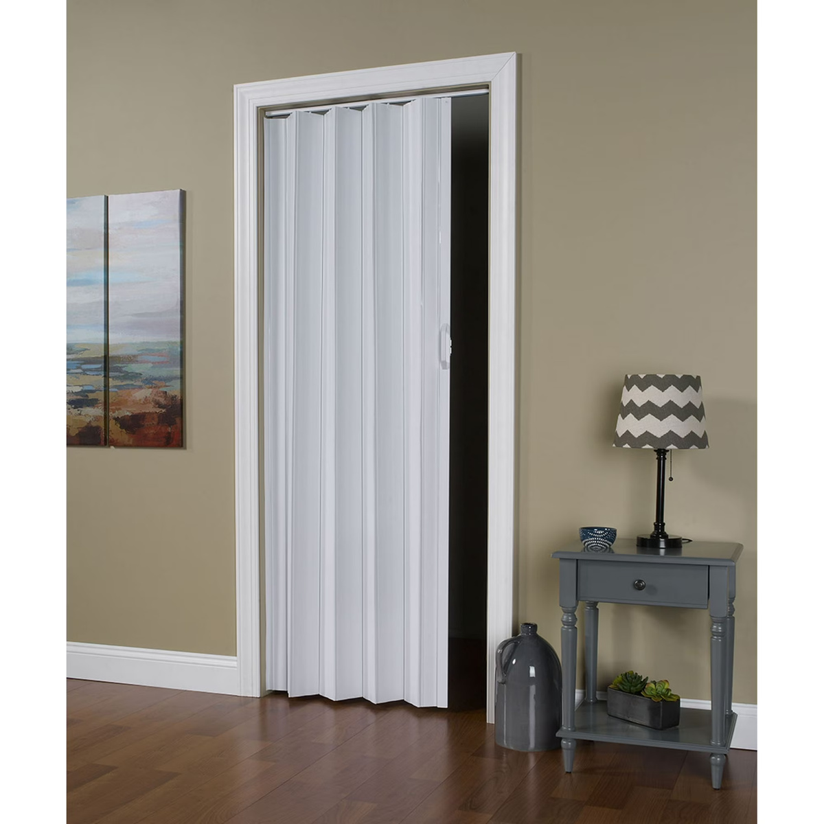Home Styles HSR3680H Regent Vinyl Accordion Door - White for sale