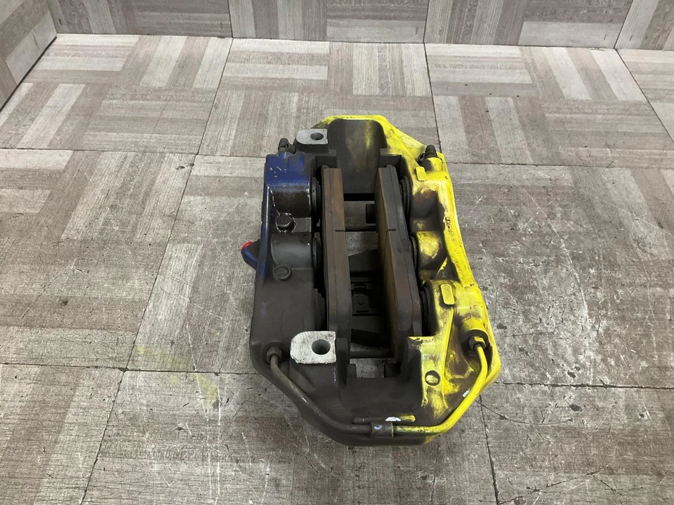 2012 BMW M6 Left Front Caliper Convertible w/o Carbon Ceramic Painted Yellow OEM - Image 2 of 3