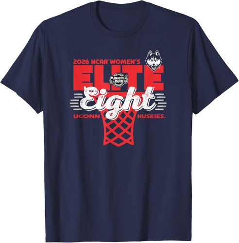 Connecticut Huskies Elite 8 2026 Women's March Madness T-Shirt