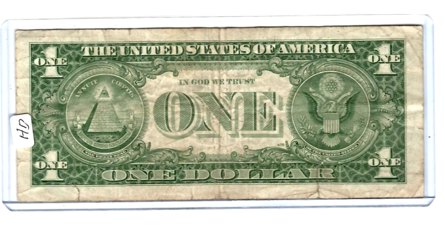 $1 (SEALS & SERIALS DOWNSHIFT ERROR) "1963" $1 (SEAL DOWNSHIFT ERROR) 1963 RARE - Image 3 of 3