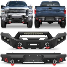 Steel Black Front Or Rear Bumper For 2011-2016 Ford F250/f350/f450 W/led Lights