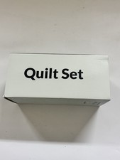 NEW Quilt Set Queen Size WHITE Bedding NIB SEALED 2 Pillow Shams