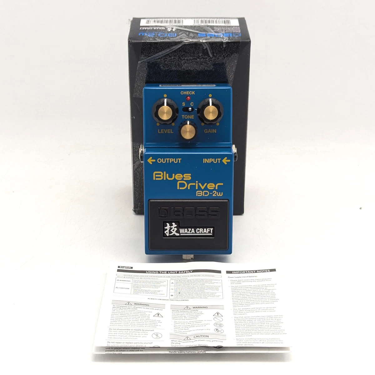 Boss Blues Driver Waza Craft Guitar Effects Pedal (BD-2W) for sale