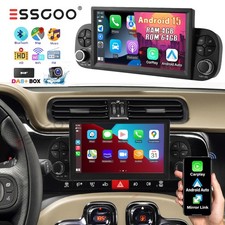 Autoradio DAB+ Android 15 4+64G Carplay GPS Navi KAM per Fiat Panda 2013-2020 FM