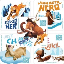 25 Ice Age Stickers, 2.5" x 2.5" each, Party Favors