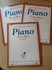Level 2 Alfred's basic piano library Recital, lesson & Theory books