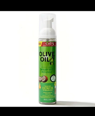 ORS Olive Oil Hold & Shine Styling Hair Mousse w/ Coconut Oil, 100 mL