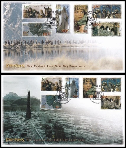Pair of 2002 New Zealand Lord of the Rings: The Two Towers FDC