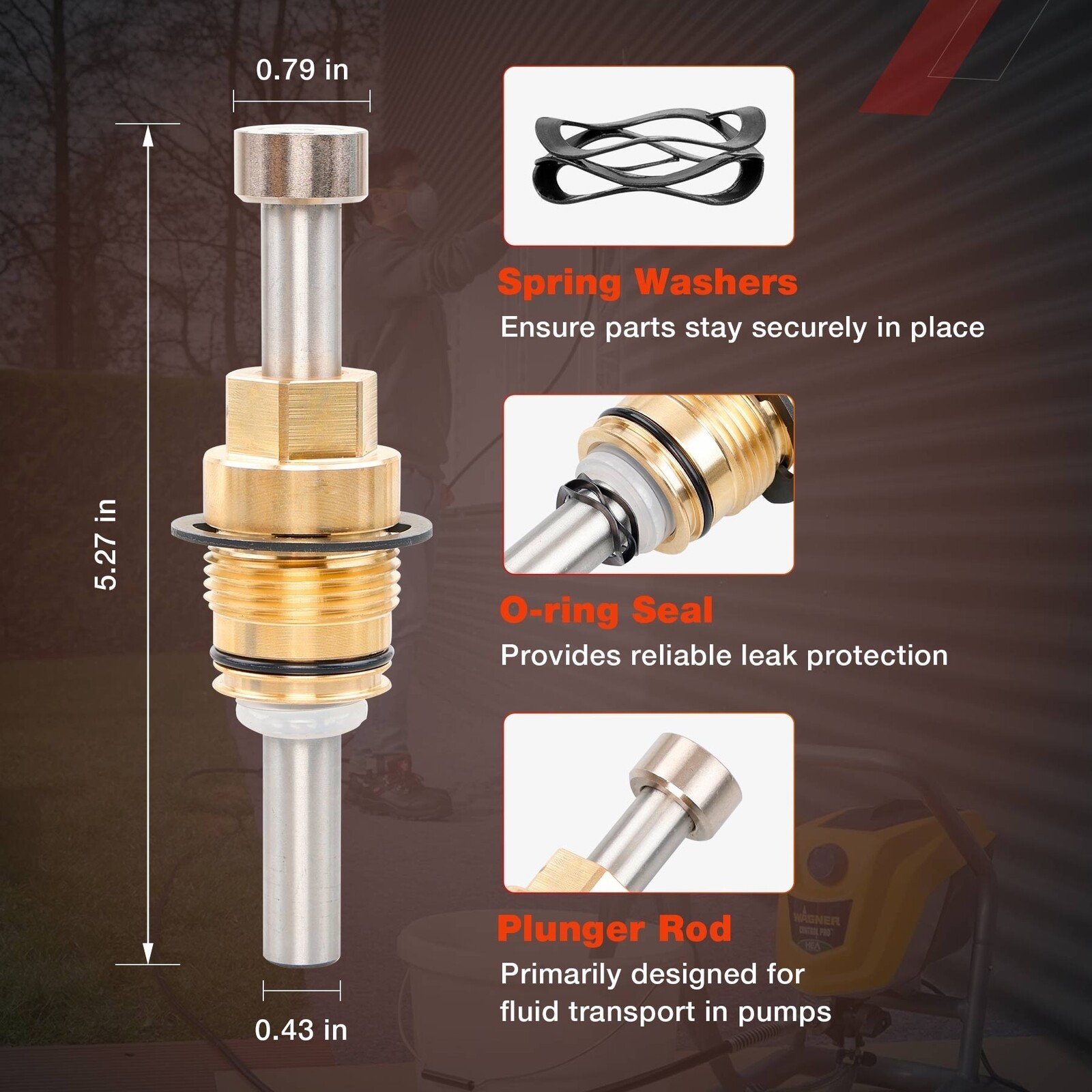 Power Paint Sprayers Pump Repair Kit For Graco Magnum X5 X7 XR5 XR7 XR9 243090