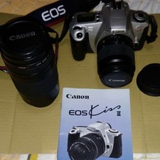 Canon EOS Kiss III Camera with 35-80mm and 75-300mm Lenses Accessories