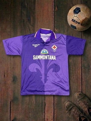 Fiorentina 1995/96 Home kit Batistuta XL Reebok Vintage 90s Soccer