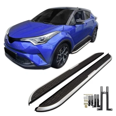 Marche-Pieds Latéraux Marche Pieds Aluminium Pour Toyota C-HR 2016-2023 - Photo 1/4