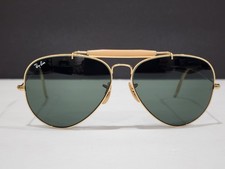 Vintage B L RAY-BAN USA Bausch Lomb 62-14 Outdoorsman Aviator Sunglasses