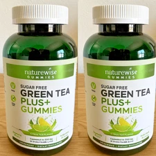2-Pack NatureWise Green Tea Plus Gummies 500mg 180ct Each 360 Total Keto Exp 26