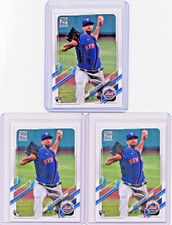 2021 Topps Series One - David Peterson Rookie Card Lot (3) - RC New York Mets