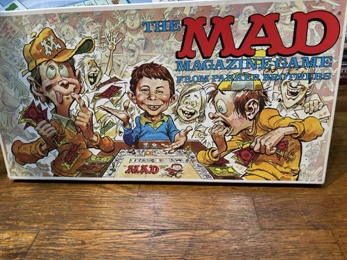 Vintage 1979 MAD Magazine Board Game Parker Brothers Complete Minor Board Tear