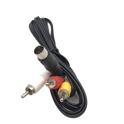 5.9ft 9-Pin 3RCA Audio Video AV Cable Adapter Cord Wire For Sega Genesis 2 3