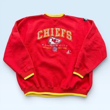 Vintage Kansas City Chiefs Sweatshirt Mens XL Red NFL Football Logo Athletic 90s