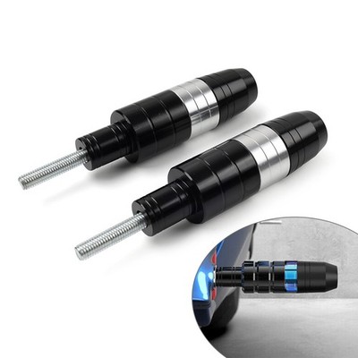 Silber Paar 8MM Motorrad Rahmen Auspuff Slider Fallen Protector Anti Crash Pad