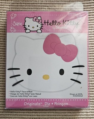 Sizzix Hello Kitty Originals Die RETIRED 655790 KITTY HEAD W/ BOW by Sanrio New 