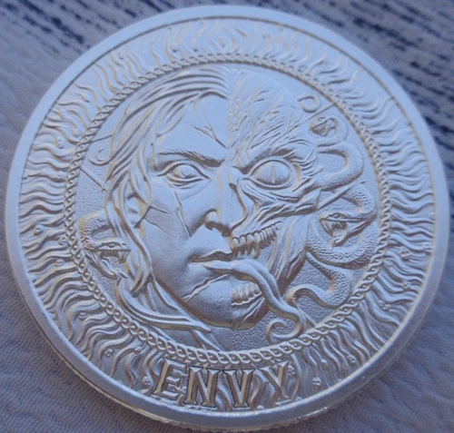 1 oz. ENVY #1 Seven Deadly Sins Series BU round .999 fine silver