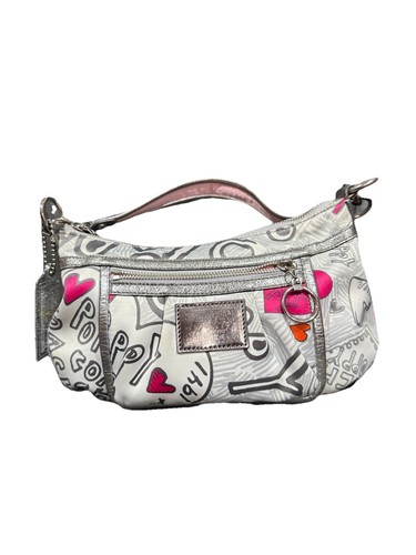 Bolso Hobo de Hombro Coach Poppy C Glam Graffiti Glam Edición Limitada - Imagen 3 de 10