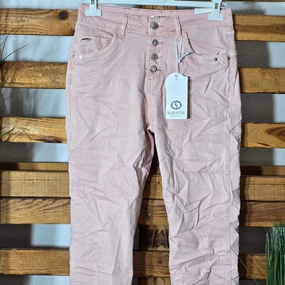 ** KAROSTAR CLASSIC BAGGY JEANS Gr. 36 - 48 JEANS HOSE MIT KNÖPFE TOP AKTUELL **