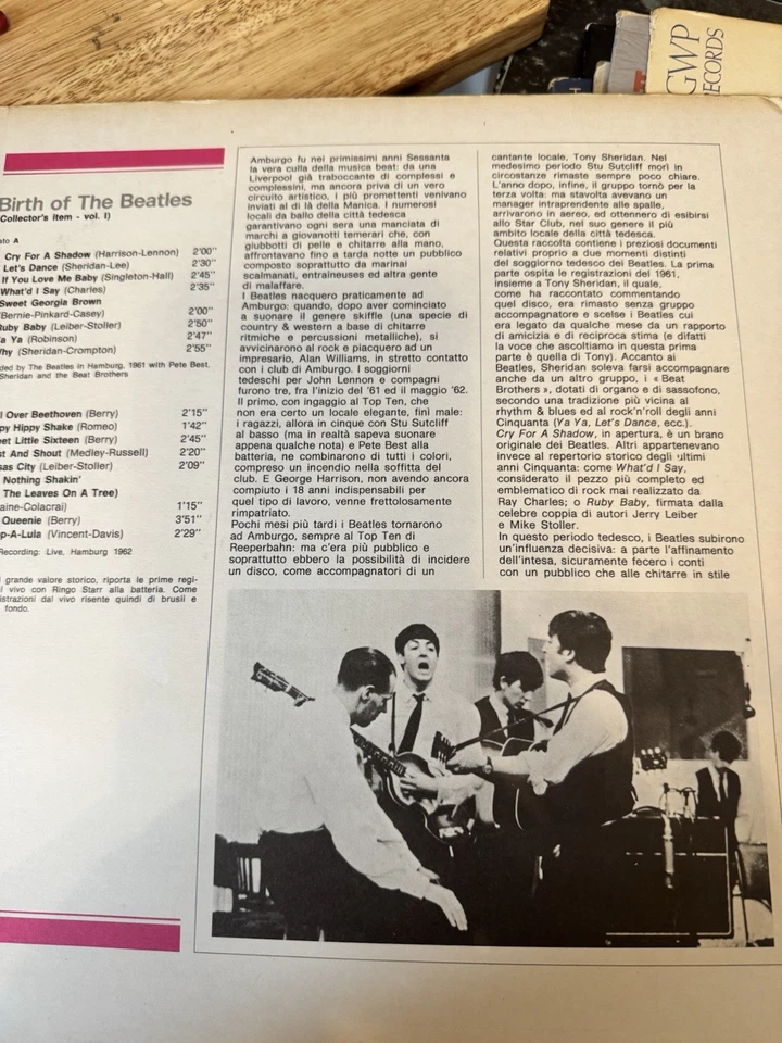 The Beatles: Birth Of The Beatles 1982 – Italy Vinyl, LP, Compilation, Stereo - Image 2 of 4