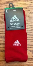 ADIDAS METRO SOCCER ARCH  ANKLE COMPRESSION Large SOCKS Digital Print Red New