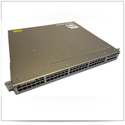 Cisco WS-C3850-48T-L 48 Port Gigabit Managed Switch, Dual AC PS, C3850-NM-2-10G