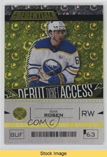 2023 Upper Deck Credentials Debut Ticket Access Yellow Isak Rosen #153 READ 04om