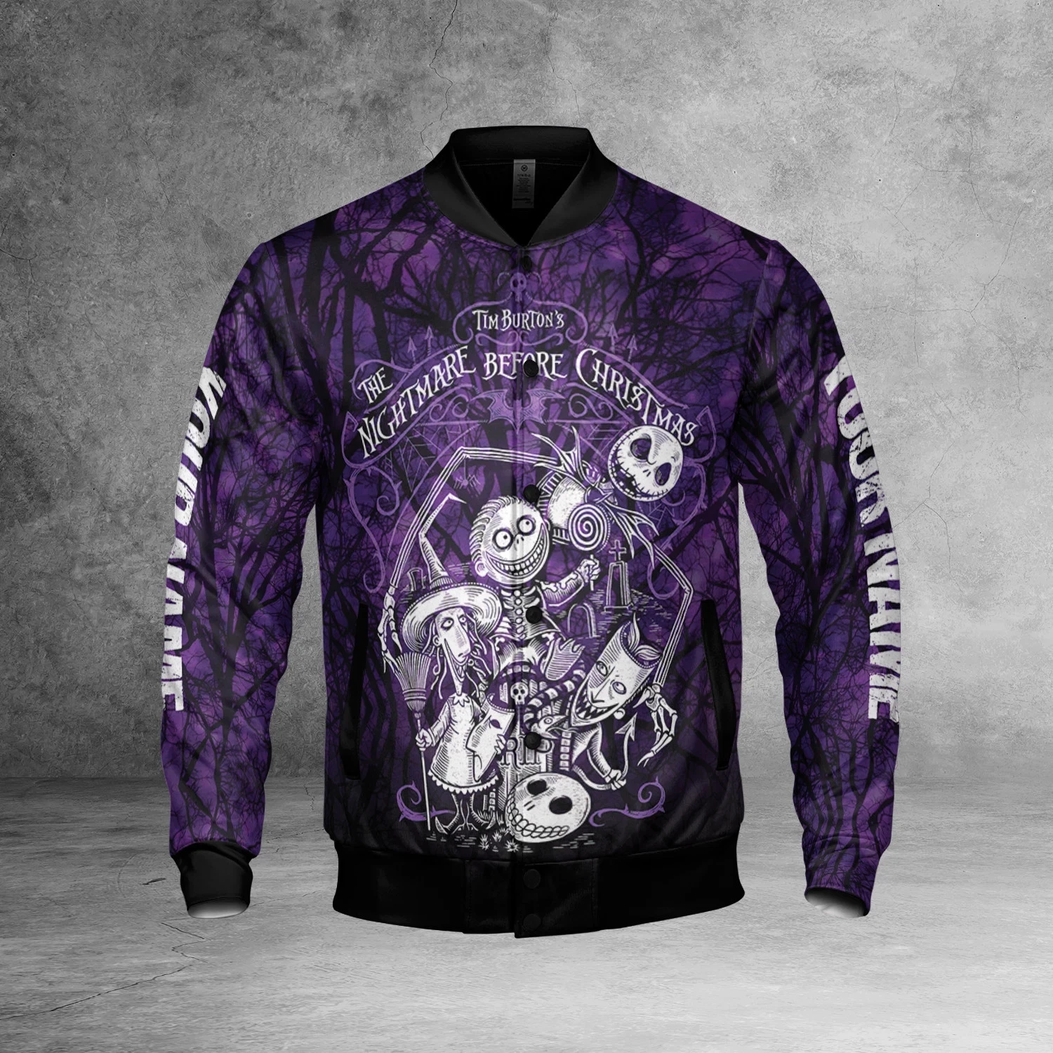 Personalized Oogie Boogie Tim Burton's The Nightmare Before Christmas Jacket