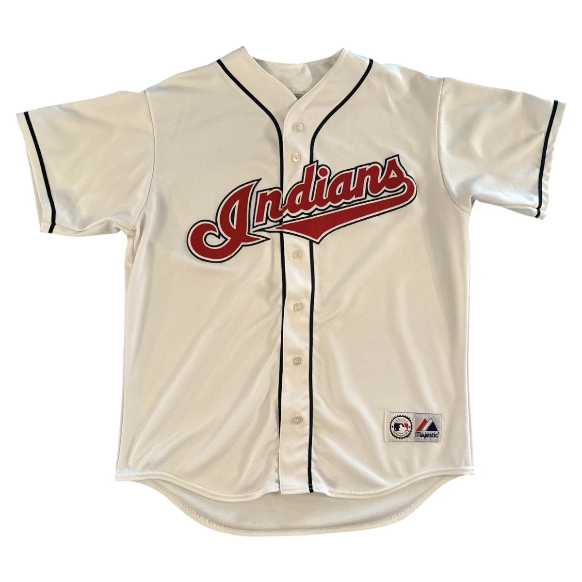 T-shirt Majestic Cleveland Indians – Garçon Taille XL – Violet – Imprimé USA