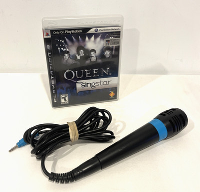 QUEEN SINGSTAR & BLUE SINGSTAR MIC MICROPHONE BUNDLE FOR PS3 SONY PLAYSTATION 3