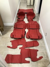 1993-1995 Pontiac Trans Am Torch Red Color Front And Rear Seat Covers. In Stock