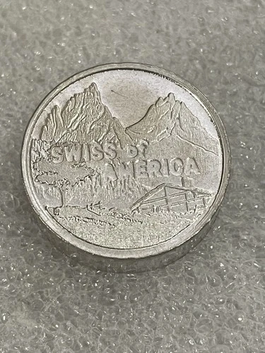 Vintage Swiss Of America 1 Troy Oz .999 Fine Silver Rolo Round