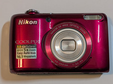 Nikon COOLPIX L26 16.1MP Digital Camera - Red AS IS For Parts or Repair