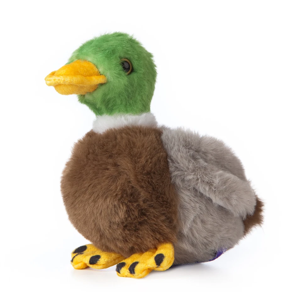 LIVING NATURE Mini-Ente, Stockente Erpel Plüschtier Stofftier Plüsch Kuscheltier NEU H=11 cm