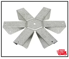 GT ZMAX Galvanized 16-Gauge Gazebo Tie for 6-2X Rafter, Center