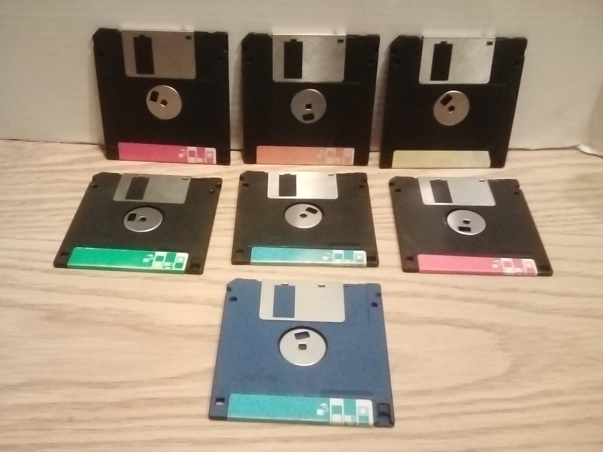 DS カセット Seven 3M DS,HD 2.0MB/2.0 MO Floppy Diskettes USED (SEE PICS