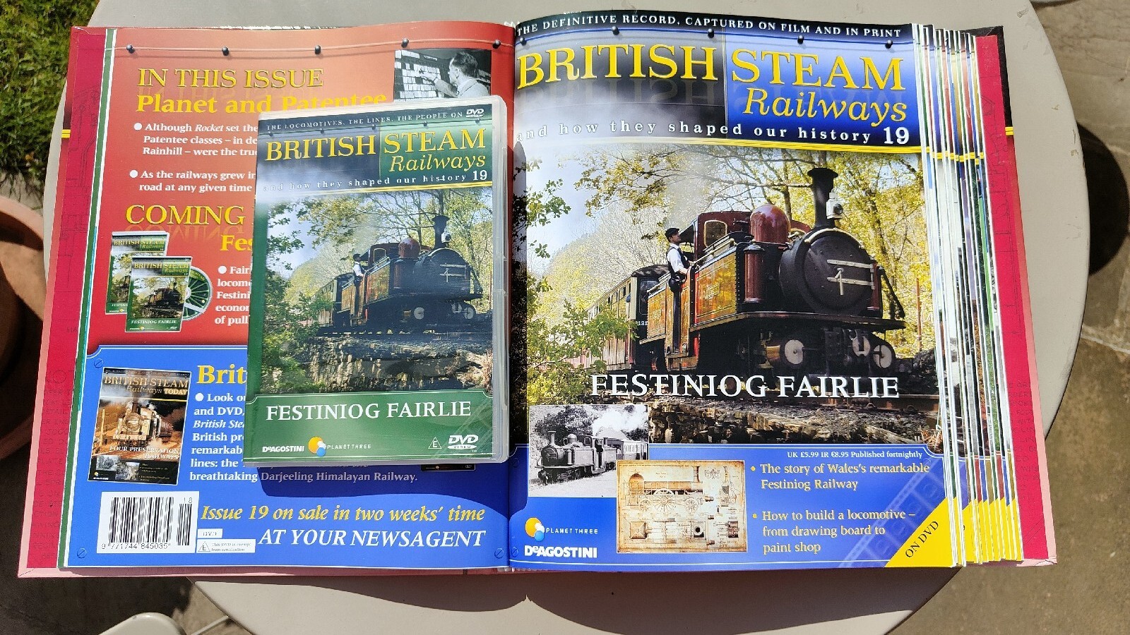 DeAgostini British Steam Railways Magazine & DVD #19 Festiniog Fairlie