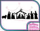 Christmas Sticker Jesus Nativity VB Vinyl Car Wall Room Decoration Window Decal