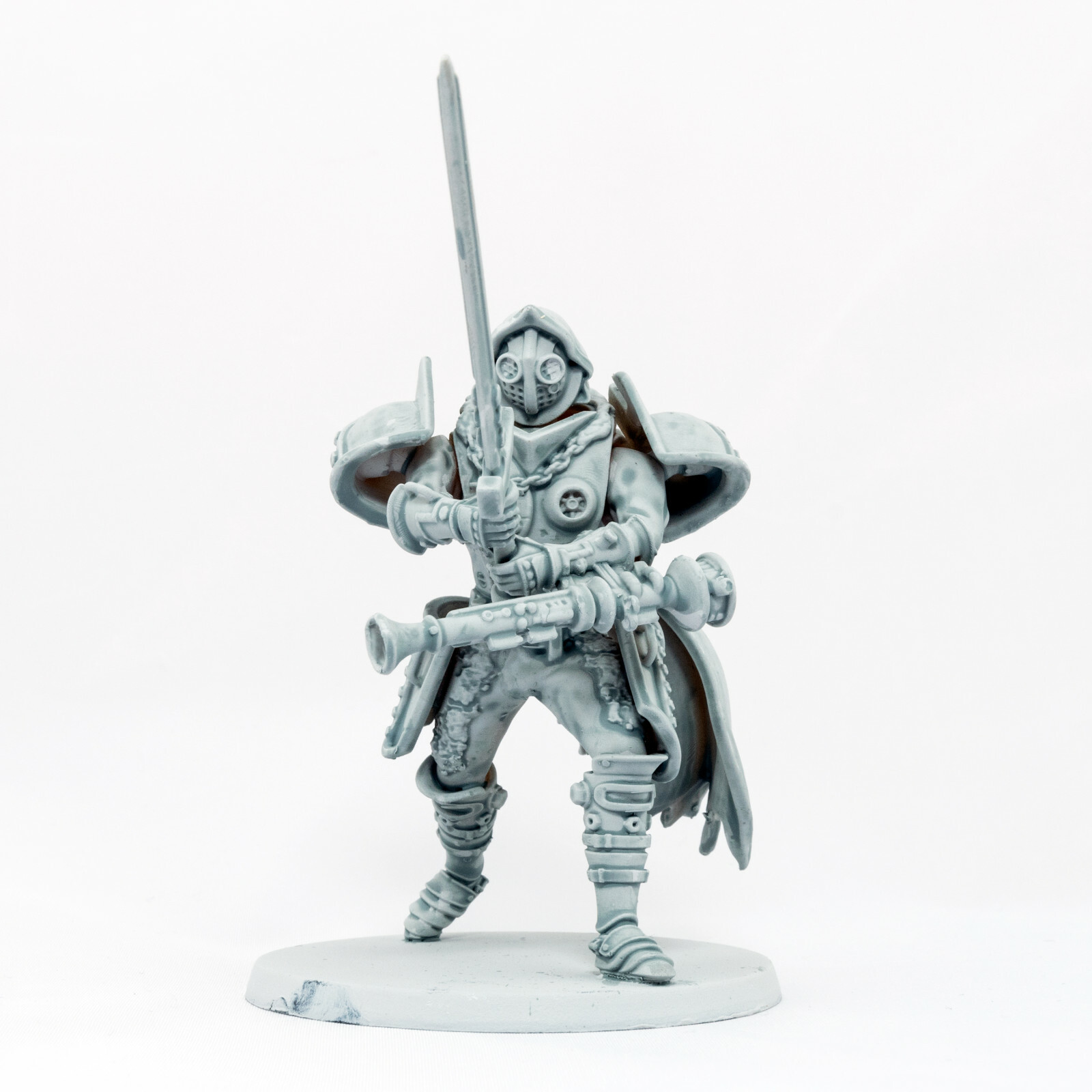 Steampunk Mech Resin Model Kit - 5 Parts - 77mm Tall - Unassembled - Unpainted