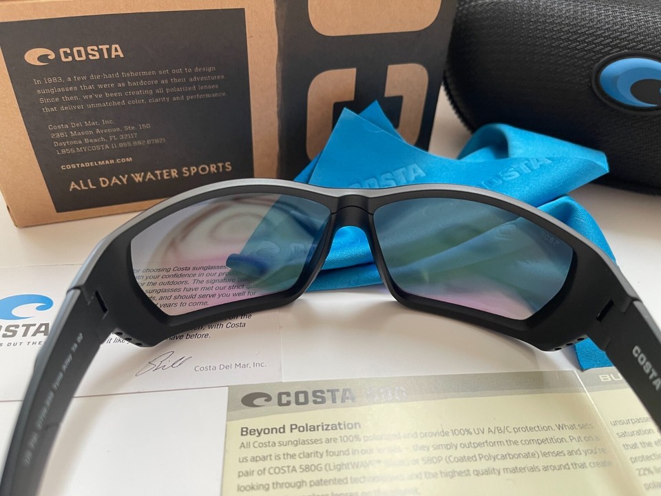 Costa Del Mar Tuna Alley Sunglasses Polarized LensBlackout 580p eBay