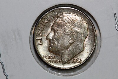 Dime トランプ Grades Mint State Full Torch 1962 P 90% Silver Roosevelt