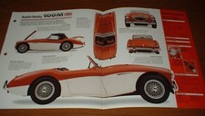 1955 Austin-healey 100m Original Imp Brochure Specs Info 55 54 53 56 100 M