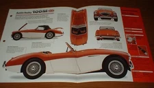 1955 AUSTIN-HEALEY 100M ORIGINAL IMP BROCHURE SPECS INFO 55 54 53 56 100 M