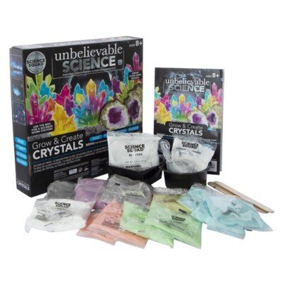 NEW Science Squad Unbelievable Science Grow & create CRYSTALS & GEODES STEM KIT